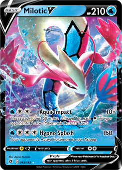 Milotic V - Rebel Clash 043/192 Pokémon card