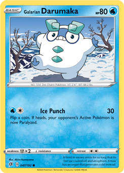 Galarian Darumaka - Rebel Clash 047/192 Pokémon card