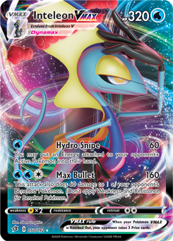 Inteleon VMAX - Rebel Clash 050/192 Pokémon card