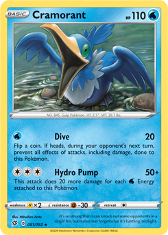 Cramorant - Rebel Clash 051/192 Pokémon card