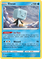 Eiscue - Rebel Clash 054/192 Pokémon card