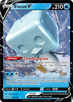Eiscue V - Rebel Clash 055/192 Pokémon card