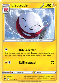 Electrode - Rebel Clash 057/192 Pokémon card