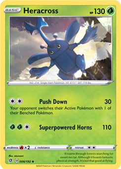 Heracross - Rebel Clash 006/192 Pokémon card