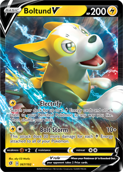 Boltund V - Rebel Clash 067/192 Pokémon card