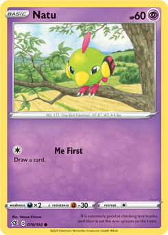 Natu - Rebel Clash 076/192 Pokémon card