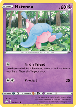 Hatenna - Rebel Clash 083/192 Pokémon card