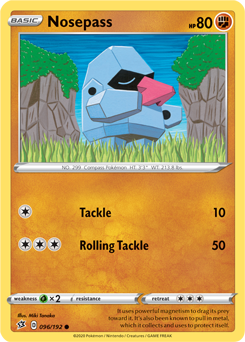 Nosepass - Rebel Clash 096/192 Pokémon card