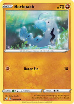 Barboach - Rebel Clash 099/192 Pokémon card