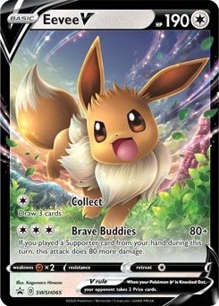 Eevee V promo card – Pokémon TCG from Eevee Evolutions Premium Collection