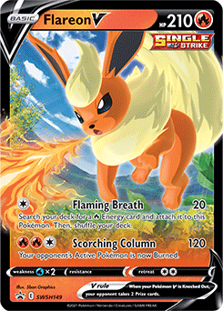Flareon V promo card – part of sealed Eevee Evolutions Collection