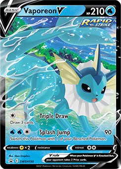 Vaporeon V promo card – sealed promo from Eevee Evolutions Premium Collection