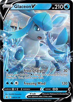 Glaceon V promo card – full-art promo from Pokémon TCG Evolutions Box