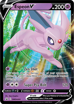 Espeon V promo card – featured in Pokémon TCG Evolutions Premium Box