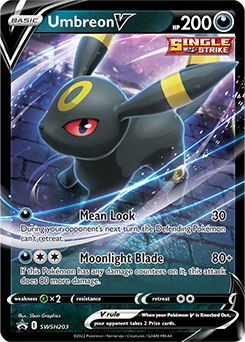 Umbreon V promo card – collectible foil card from Evolutions set