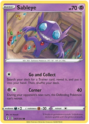 Sableye 067/203 - Pokemon TCG Evolving Skies card