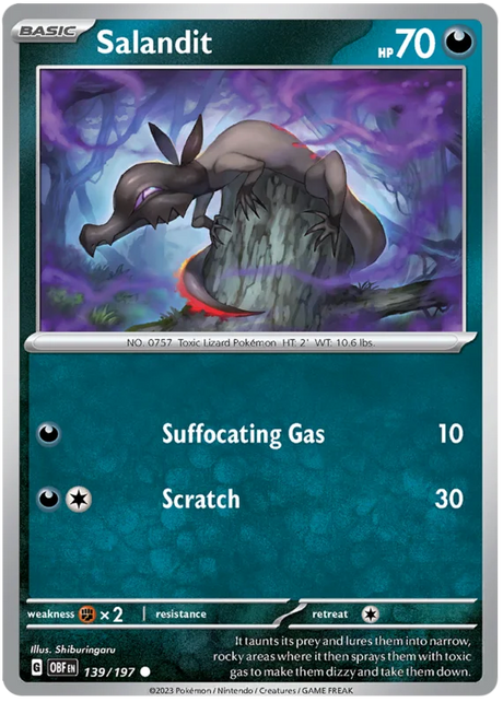Salandit Obsidian Flames Single Pokemon Card