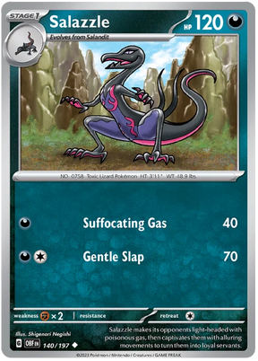 Salazzle Obsidian Flames Single Pokemon Card
