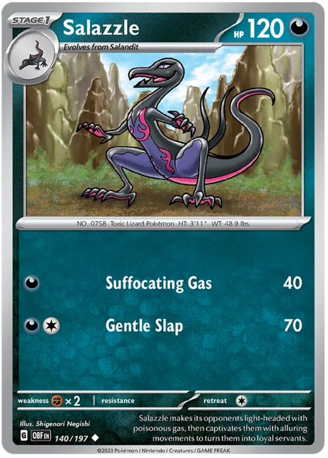Salazzle Obsidian Flames Single Pokemon Card