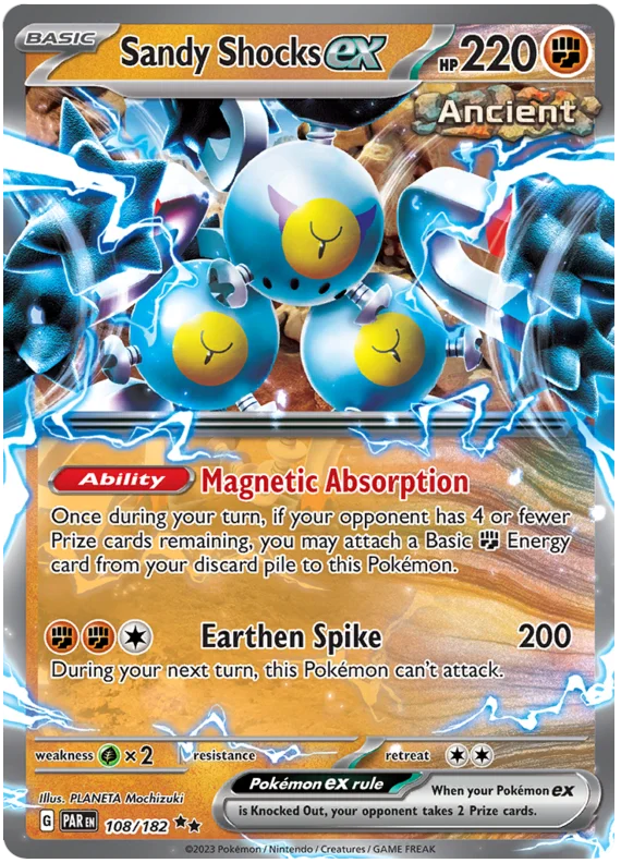 Sandy Shocks ex Paradox Rift Single Pokemon Card 108/182