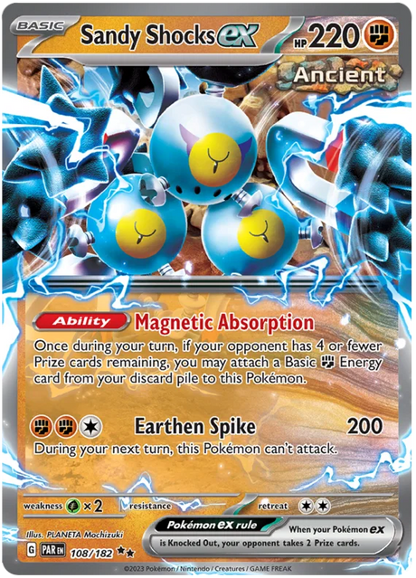Sandy Shocks ex Paradox Rift Single Pokemon Card 108/182
