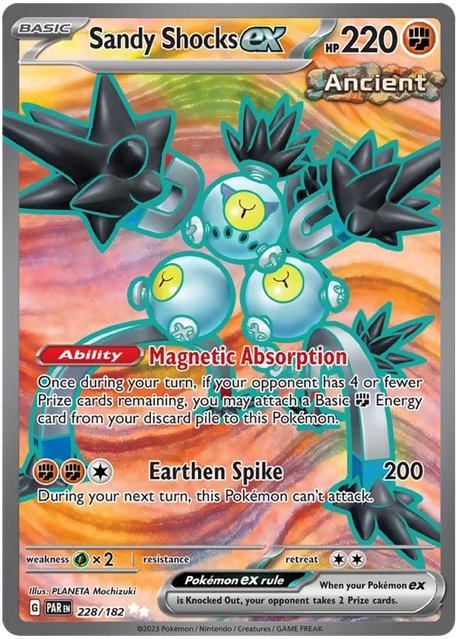 Sandy Shocks ex Full Art Paradox Rift Single Pokemon Card 228/182