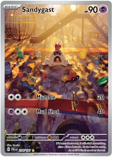 Sandygast Illustration Rare Paldea Evolved Single Pokemon Card