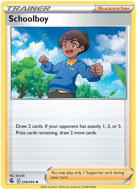 Schoolboy Fusion Strike Pokemon Card Singles 238/264