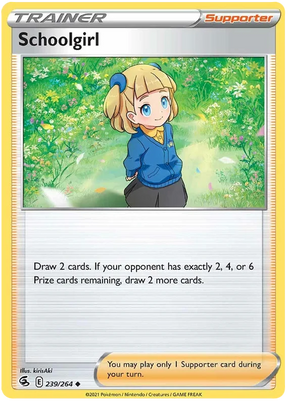 Schoolgirl Fusion Strike Pokemon Card Singles 239/264