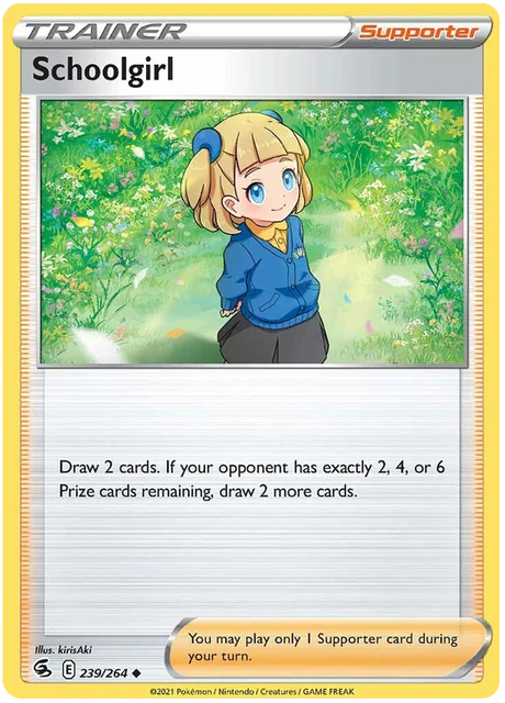 Schoolgirl Fusion Strike Pokemon Card Singles 239/264