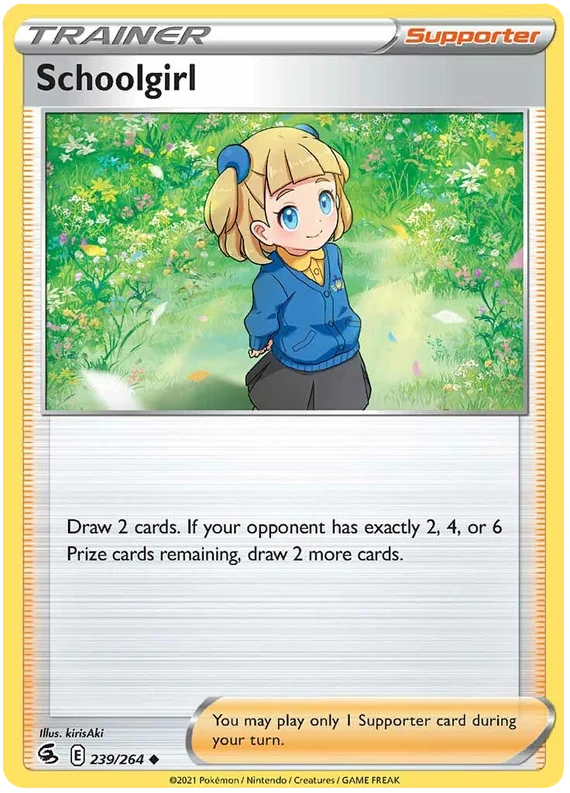 Schoolgirl Fusion Strike Pokemon Card Singles 239/264