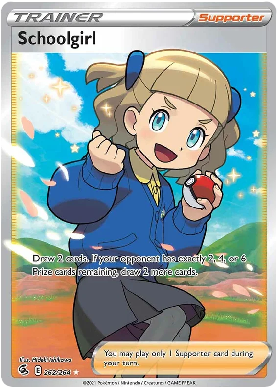 Schoolgirl Fusion Strike Pokemon Card Singles 262/264