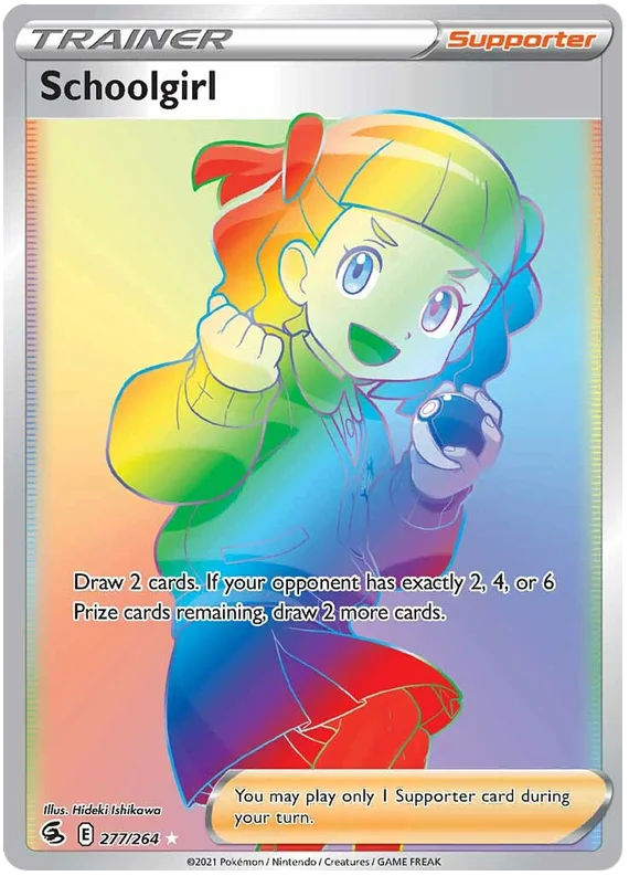 Schoolgirl Fusion Strike Pokemon Card Singles 277/264