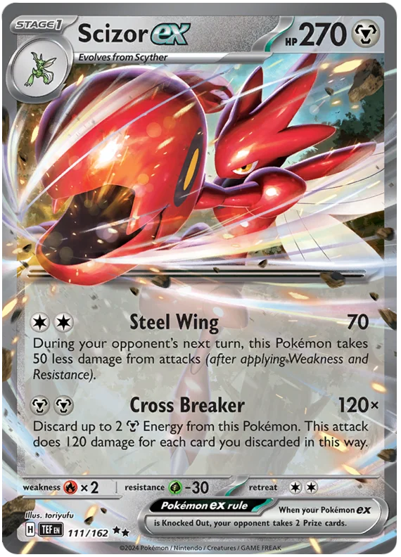 Scizor ex Temporal Forces Pokemon Single 111/162