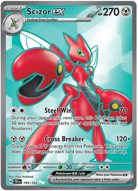 Scizor ex Temporal Forces Pokemon Single 195/162