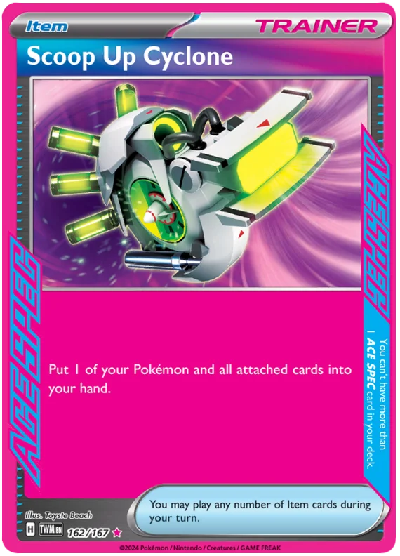 Scoop Up Cyclone (ACE SPEC) Twilight Masquerade Pokemon Single 162/167