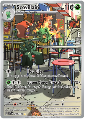 Scovillain Illustration Rare Scarlet & Violet Base Set Pokemon Card Single