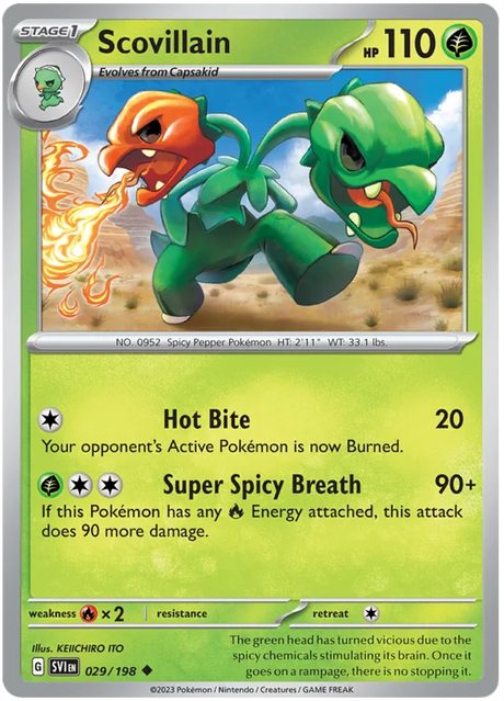 Scovillain Scarlet & Violet Base Set Pokemon Card Single