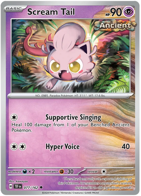 Scream Tail Temporal Forces Pokemon Single 077/162