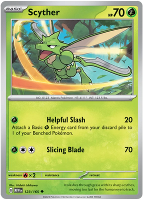 Scyther 151 Single Pokemon Card