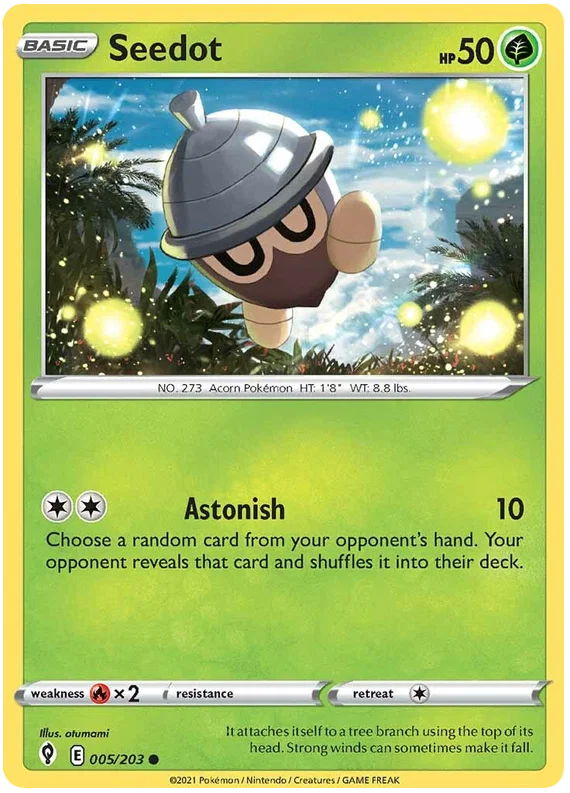 Seedot 005/203 - Pokemon TCG Evolving Skies card