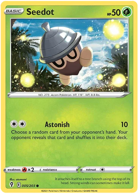 Seedot 005/203 - Pokemon TCG Evolving Skies card