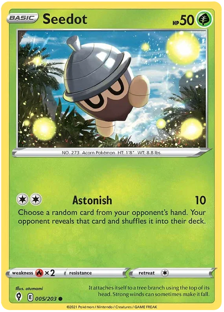 Seedot 005/203 - Pokemon TCG Evolving Skies card