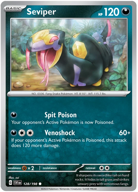 Seviper Scarlet & Violet Base Set Pokemon Card Single