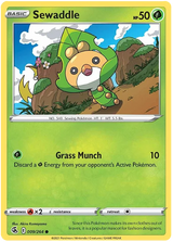 Sewaddle Fusion Strike Pokemon Card Singles 009/264