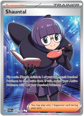 Shauntal Full Art Paradox Rift Single Pokemon Card 243/182