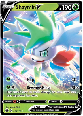 Shaymin V Brilliant Stars Pokemon Card Singles 013/172