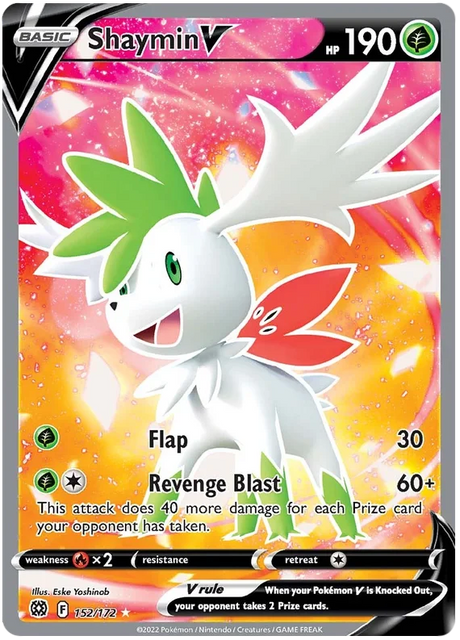 Shaymin V Brilliant Stars Pokemon Card Singles 152/172