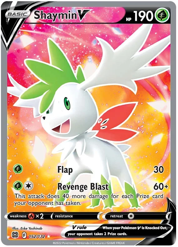 Shaymin V Brilliant Stars Pokemon Card Singles 152/172