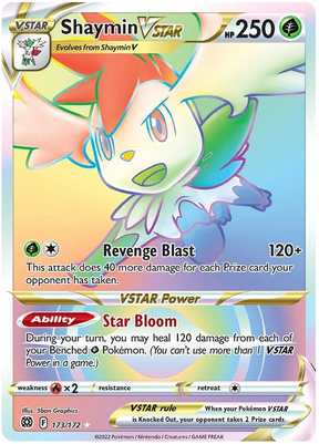 Shaymin VSTAR Brilliant Stars Pokemon Card Singles 173/172